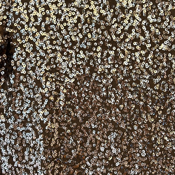 💥J.Crew 3/4 sleeve sequin top women’s shirt - Picture 3 of 4